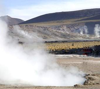 Atacama desert El Tatio Geysers